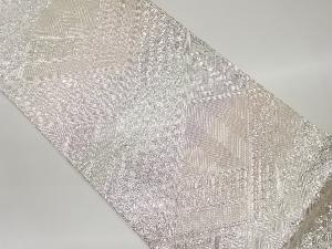 菱に檜垣模様織出し全通袋帯